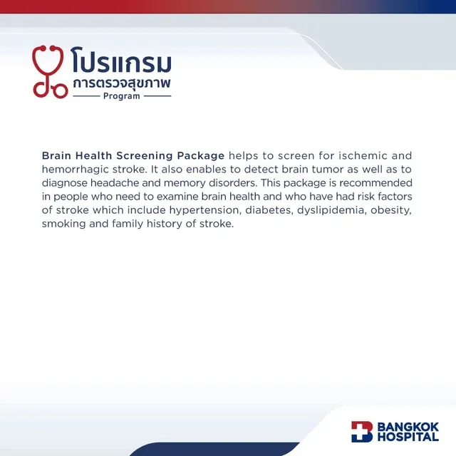 Basic Brain Health Screening Package