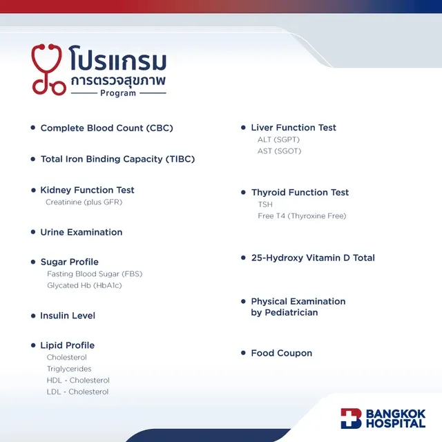 Basic Pediatric Metabolic Check-up Package